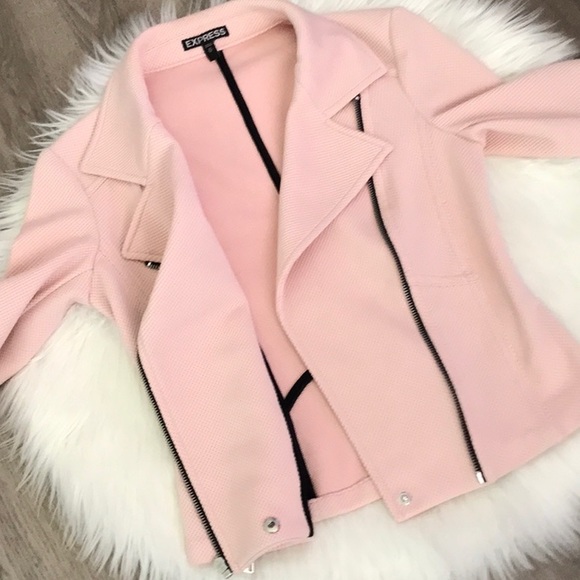 Express Moto Pink Jacket - Picture 8 of 13
